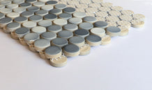 Value Series 0.8" x 0.8" Porcelain Penny Round Mosaic Wall & Floor Tile -10.1 Square Feet Per Carton