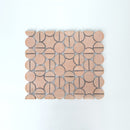 Twilight Random Sized Aluminum Mosaic Wall Tile in Patterned Color Mix - 11 Square Feet Per Carton