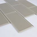 3" x 6" x 4mm Value Glass Mosaic Subway Tile, Backsplash for Kitchen and Bathroom - 8 Square Feet Per Carton