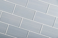 Hand Painted 3" x 6" Glass Mosaic Subway Tile, Backsplash for Kitchen and Bathroom - 5 Square Feet Per Carton