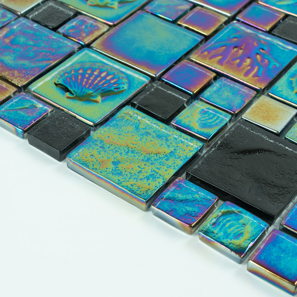 Iridescent Versailles Glass Mosaic Tile
