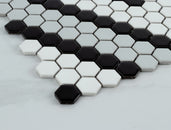 Perfection 1" Hexagon Linear Pattern Porcelain Tile, Matte Finished Floor & Wall Tile - 10 Sqft