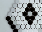 Perfection 1" Hexagon Diamond Pattern Porcelain Tile, Matte Finished Floor & Wall Tile - 6.67 Sqft