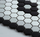 Perfection 1" Hexagon Diamond Pattern Porcelain Tile, Matte Finished Floor & Wall Tile - 6.67 Sqft