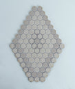 Perfection 1" Hexagon Diamond Pattern Porcelain Tile, Matte Finished Floor & Wall Tile - 6.67 Sqft