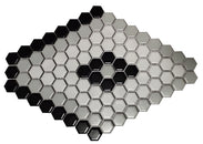 Perfection 1" Hexagon Diamond Pattern Porcelain Tile, Matte Finished Floor & Wall Tile - 6.67 Sqft