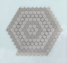 Perfection 1" Hexagon Different Pattern Porcelain Tile, Matte Finished Floor & Wall Tile - Varies Sqft - White, Black and Gray