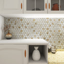Retro 2" Hexagon Porcelain Tile, Matte Finished Floor & Wall Tile - 9 Square Feet Per Carton - Carrara