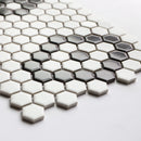 Retro 1" x 1" Hexagon Porcelain Tile in Hex Pattern, Matte Finished Floor & Wall Tile - 9 Square Feet Per Carton