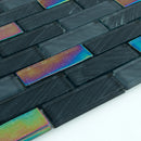 Swimming Pool Shimmer Series 1" x 3" Straight Edge Glass Mosaic Tile - 5 Square Feet Per Carton