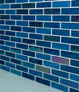 Swimming Pool Shimmer Series 1" x 3" Straight Edge Glass Mosaic Tile - 5 Square Feet Per Carton