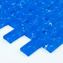 Swimming Pool Wave Series 1" x 3" Straight Edge Glass Mosaic Tile - 5 Square Feet Per Carton