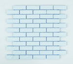 Swimming Pool Wave Series 1" x 3" Straight Edge Glass Mosaic Tile - 5 Square Feet Per Carton