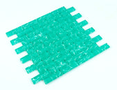 Swimming Pool Wave Series 1" x 3" Straight Edge Glass Mosaic Tile - 5 Square Feet Per Carton