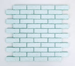 Swimming Pool Wave Series 1" x 3" Straight Edge Glass Mosaic Tile - 5 Square Feet Per Carton