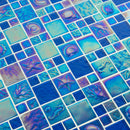 Reflections Iridescent 3D Versailles Glass Mosaic Tile - 5 Square Per Carton