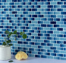 Artista 1" x 2" Glass Mosaic Tile - 5 Square Feet Per Carton