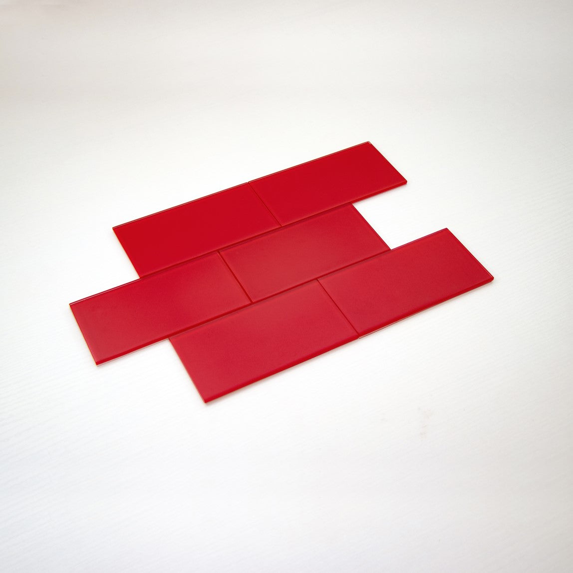3" x 6" x 5mm Glass Peel & Stick Subway Tile - 8 Square Feet Per Carton