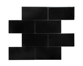 3" x 6" Glass Mosaic Subway Tile, Backsplash for Kitchen and Bathroom - 5 Square Feet Per Carton