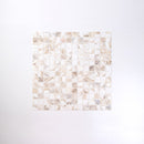 0.8" x 0.8" Mother of Pearl Seashell Square Mosaic Sheet - 11 Square Feet Per Carton