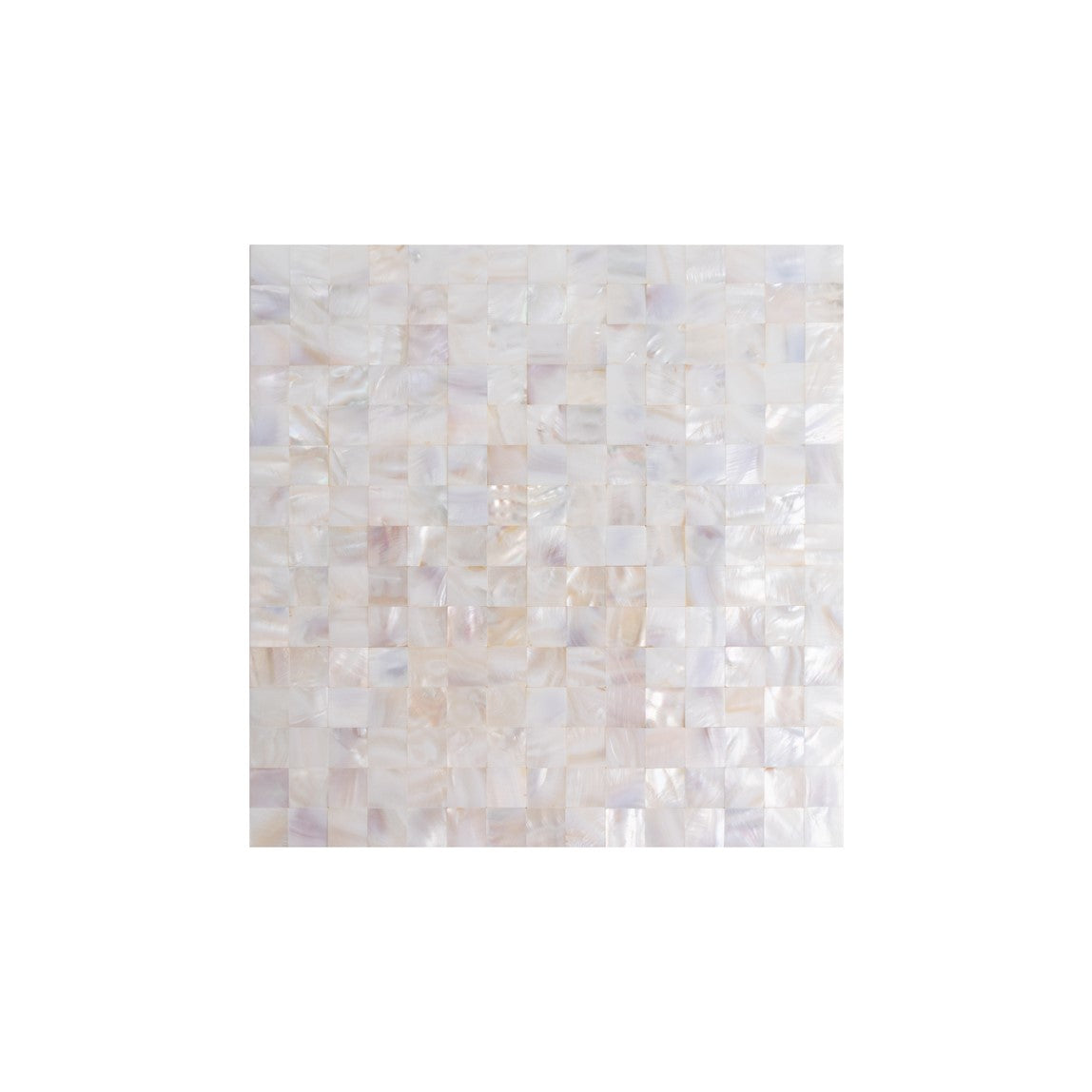 Peel and Stick 11.8"x 11.8" Mother of Pearl Seashell Square Layout Mosaic Sheet - 10.65 Square Feet Per Carton