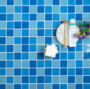 Crystals 2" x 2" Glass Mosaic Tile, Inexpensive Backsplash for Kitchen and Bathroom - 22 Sqft Per Carton