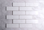 2" x 6" Glass Mosaic Subway Tile, Backsplash for Kitchen and Bathroom - 5 Square Feet Per Carton