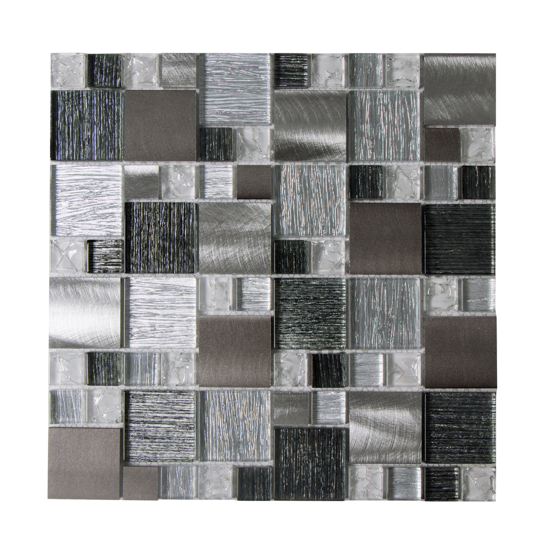 WS Tiles Twilight Random Sized Straight Edge Metal and Glass Mosaic Tile &  Reviews