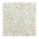 1" x 1" Mother of Pearl Seashell Fish Scale Mosaic Sheet - 10.56 & 10.01 Sqft Per Carton