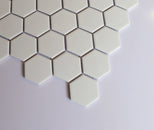 Perfection 2" Hexagon Porcelain Tile, Matte Finished Floor and Wall Tile - 9 Square Feet Per Carton