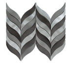 Twilight 1" x 5" Aluminum Leaf Mosaic Wall Tile - 7 Square Feet Per Carton
