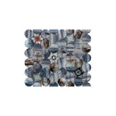 Twilight Random Sized Aluminum Mosaic Wall Tile in Patterned Color Mix - 11 Square Feet Per Carton