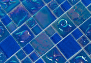 Reflections Iridescent 3D Versailles Glass Mosaic Tile - 5 Square Per Carton