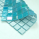 Iridescent 1" x 1" Glass Mosaic Tile for Swimming Pool - 22 Sqft Per Carton