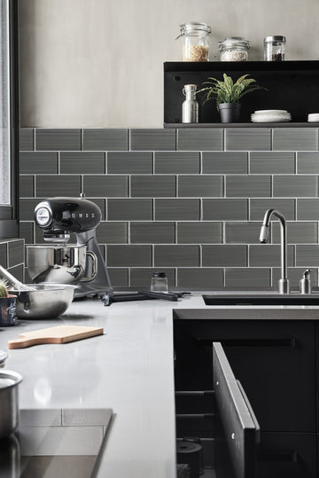 V-MOZZA Glass & Metal Mosaic Tile - 5 Sq Ft Backsplash For Kitchen & Bathroom, DIY Sheets
