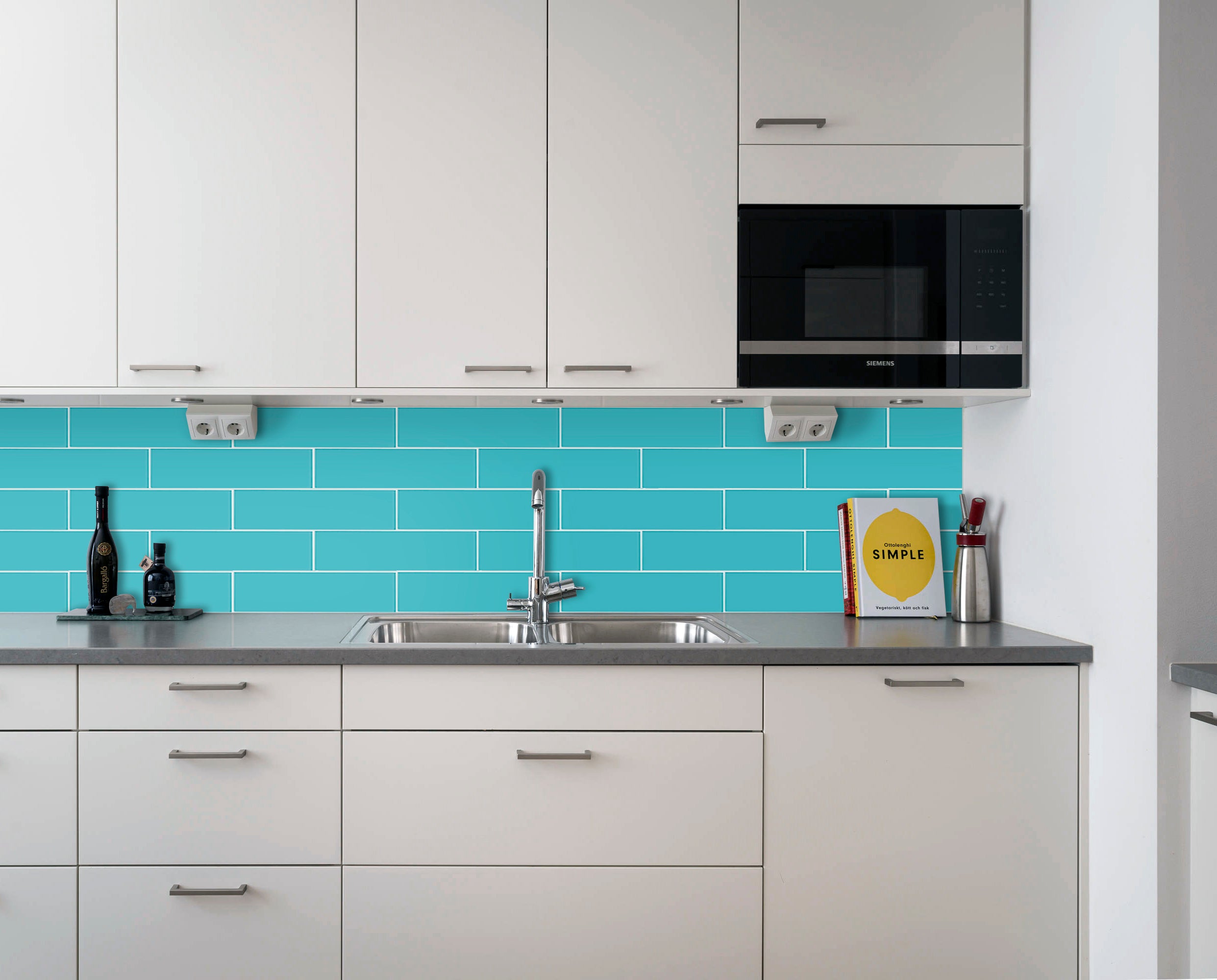 3" x 12" Individual Glass Subway Tile, Backsplash for Kitchen and Bathroom - 5 Square Feet Per Carton