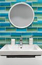 Hand Painted 3" x 6" Glass Mosaic Subway Tile, Backsplash for Kitchen and Bathroom - 5 Square Feet Per Carton