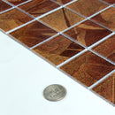 Artista Leaf Series 2" x 2" Glass Mosaic Tile - 8 Square Feet Per Carton