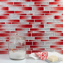 Foil Interlocking Glass Mosaic Tile, Backsplash for Kitchen and Bathroom - 5 Square Feet Per Carton