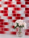 2" x 6" Foil Glass Mosaic Subway Tile, Backsplash for Kitchen and Bathroom - 5 Square Feet Per Carton