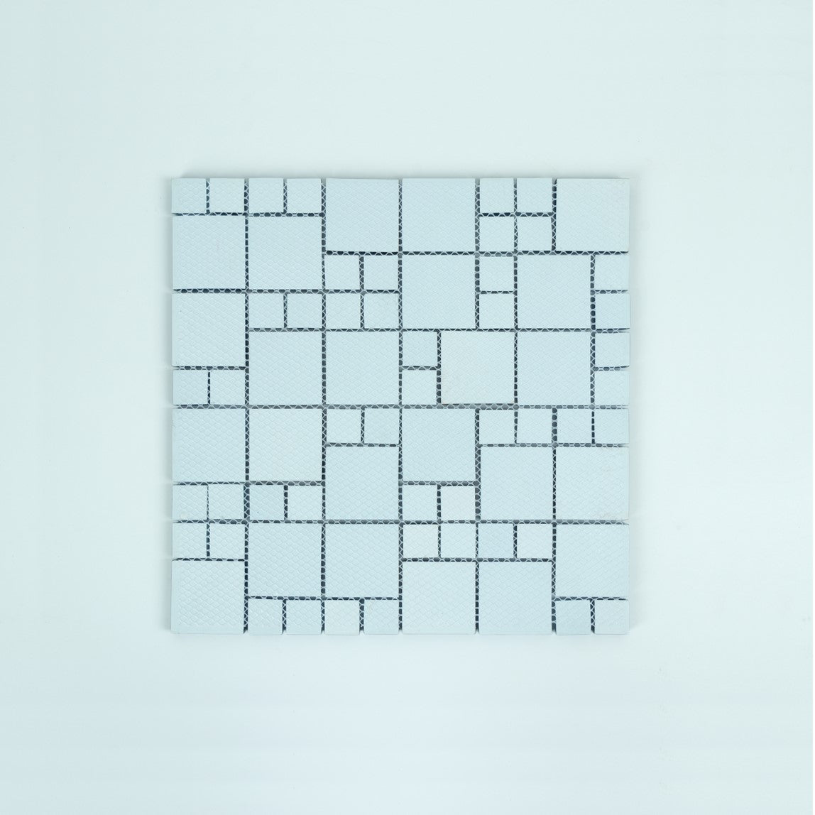 Impressions Random Sized Straight Edge Glass Mosaic Tile - 5 Square Fe ...