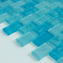 Impressions 1" x 2" Straight Edge Glass Mosaic Tile - 5 Square Feet Per Carton