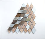 Twilight Diamond Aluminum and Glass Mosaic Tile, Backsplash for Kitchen and Living Space - 10 Square Feet Per Carton