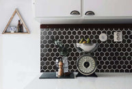 Retro 2" Hexagon Porcelain Tile, Matte Finished Floor and Wall Tile - 9 Square Feet Per Carton