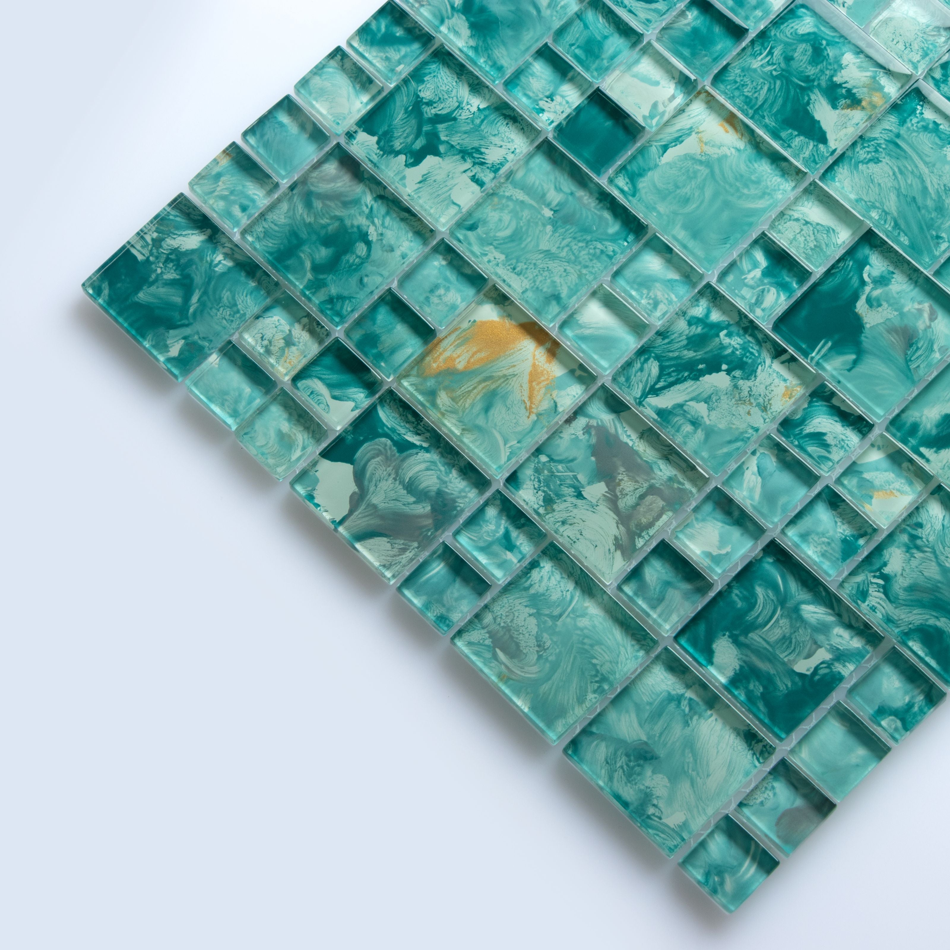 Swimming Pool Series Versailles Glass Mosaic Tile - 5 Square Feet Per Carton